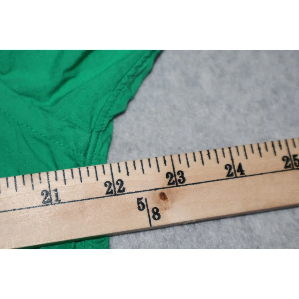 J.Crew Button Down Shirt Mens Medium Green Long Sleeve Lightweight Cotton
